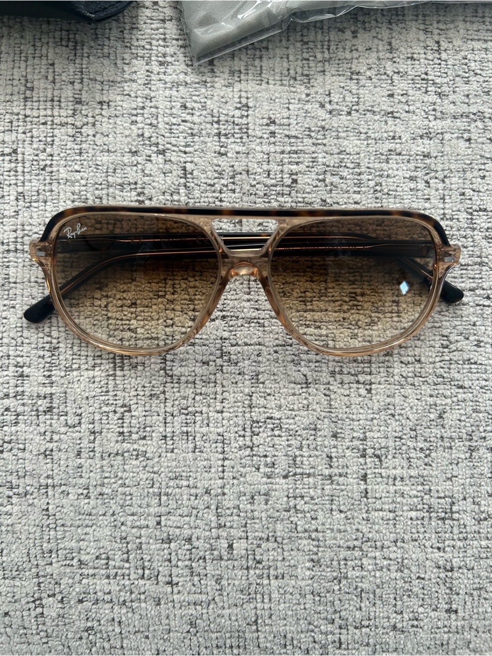 Ray-Ban Havana Transparent Brown Gradient Aviators
